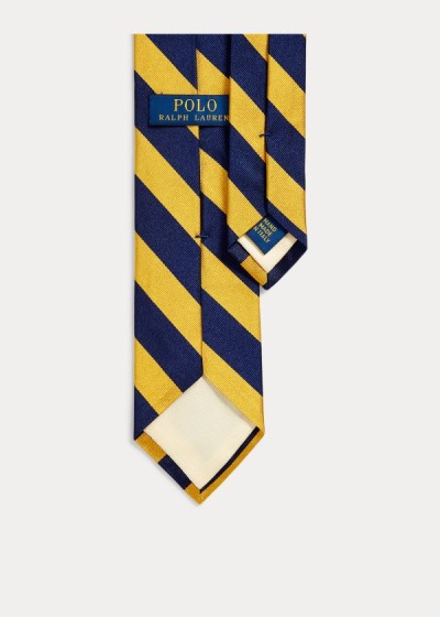 Men's Polo Ralph Lauren Striped Silk Twill Narrow Ties | 529016ERP